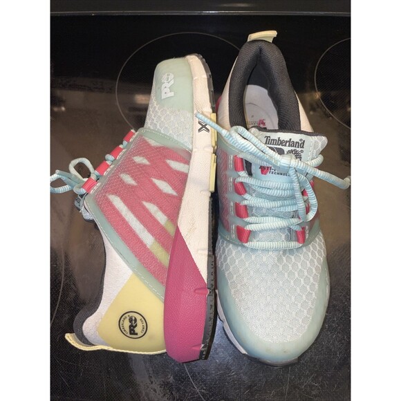 Timberland PRO Womens Radius Blue Safety Shoes Size 6M PRO589 Very nice Conditio - Picture 3 of 16